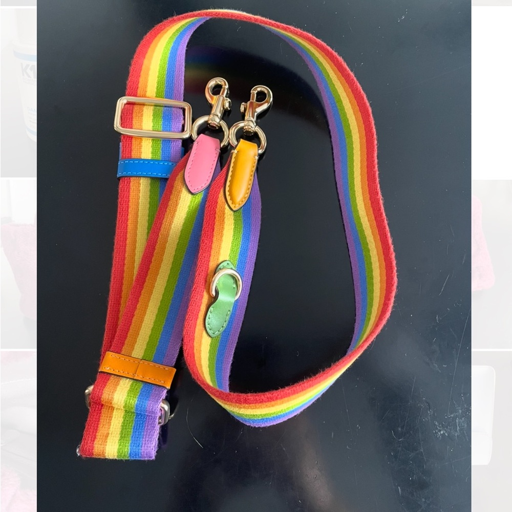 Coach Rainbow Strap with Gold Hardware